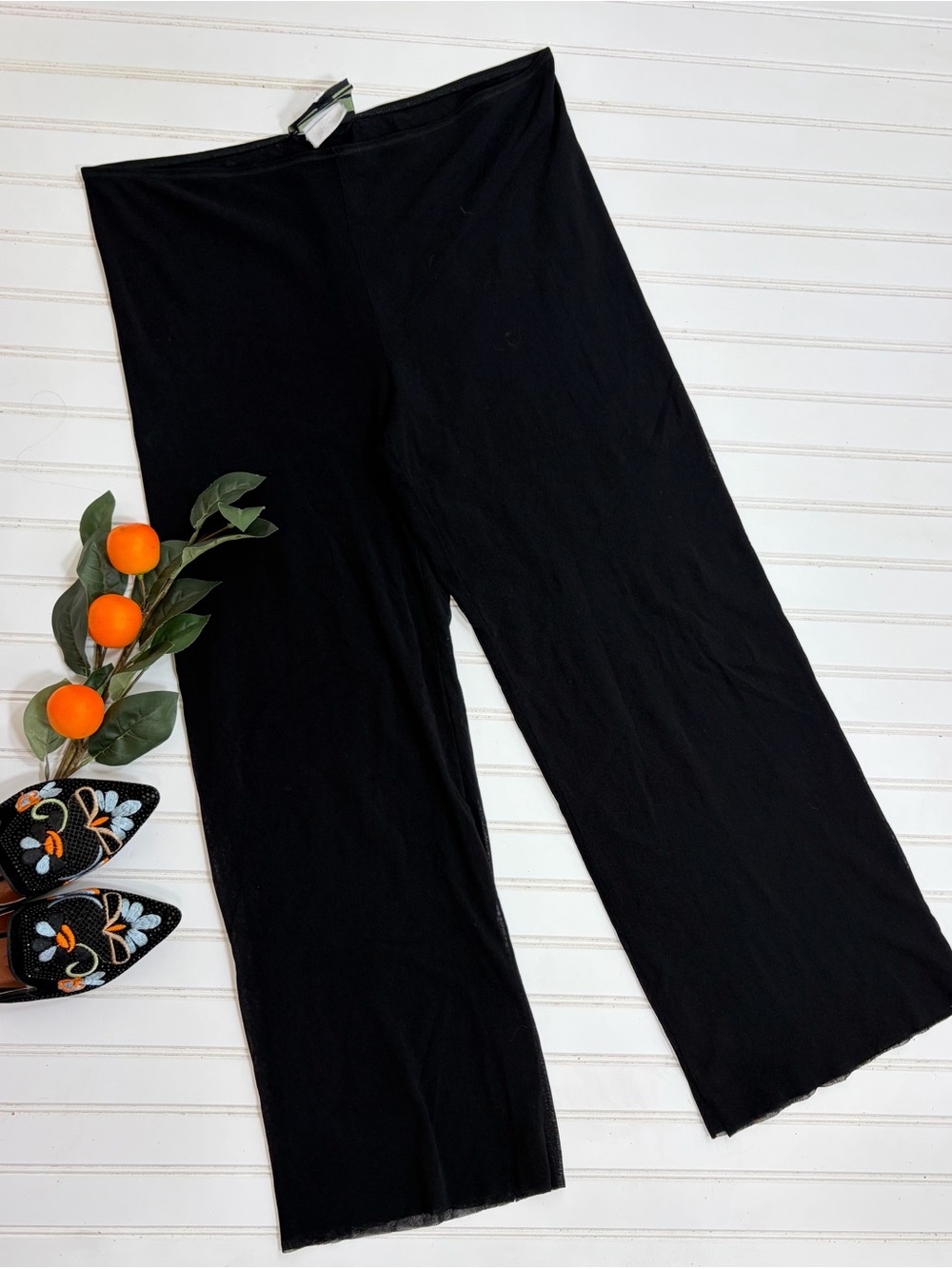 Vintage Y2K Jean Paul Gaultier Fuzzi Sheer Palazzo Pants